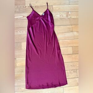 a new day Satin Slip Dress in Berry Plum | Size L